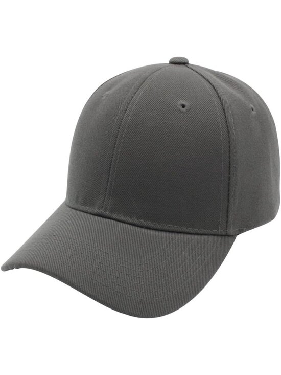 Unisex Dark Grey Baseball Toggle Cap Classic Imported Adjustable Plain Hat